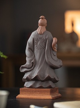 仙风道骨太极张三丰摆件陶瓷禅意人物家居客厅茶室桌面装饰工艺品