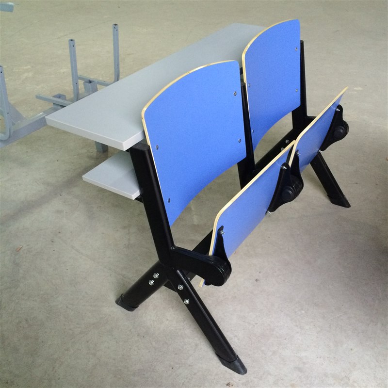 阶梯教室连排桌椅大学课桌椅学校多媒体教室折叠座椅会议室礼堂椅