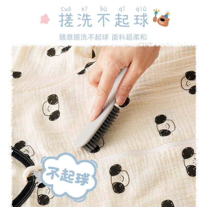 儿童睡袋春秋款纯棉纱布宝宝防踢被子神器夏季薄款男童女童连体衣