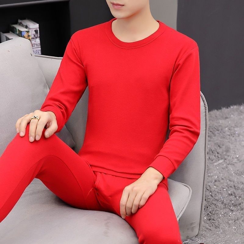 秋冬季男士本命年内衣中老年女士中领大红秋衣秋裤毛衫套装,男装,休闲运动套装,淘宝优惠券,粉丝福利购,淘宝优惠卷