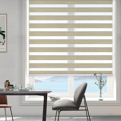 sunfree柔纱帘百叶窗免打孔卫生间浴室厨房防水遮光遮阳升降卷帘