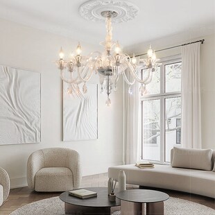 凯乔 法式轻奢水晶吊灯客厅 高级感大气设计师款轻法式卧室主灯