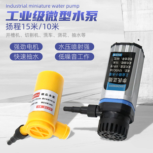 家用小型直流循环泵自吸水泵水钻切割机开槽打孔机微型供水泵12V