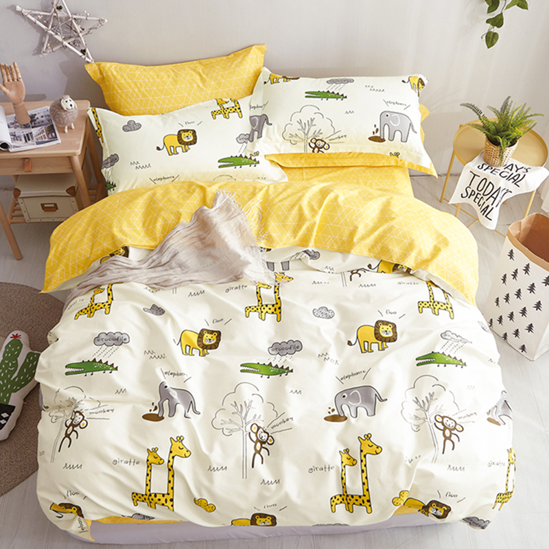 纯棉1米2公主儿童卡通1.5上下铺1.2床上床罩床笠款式三件套四件套