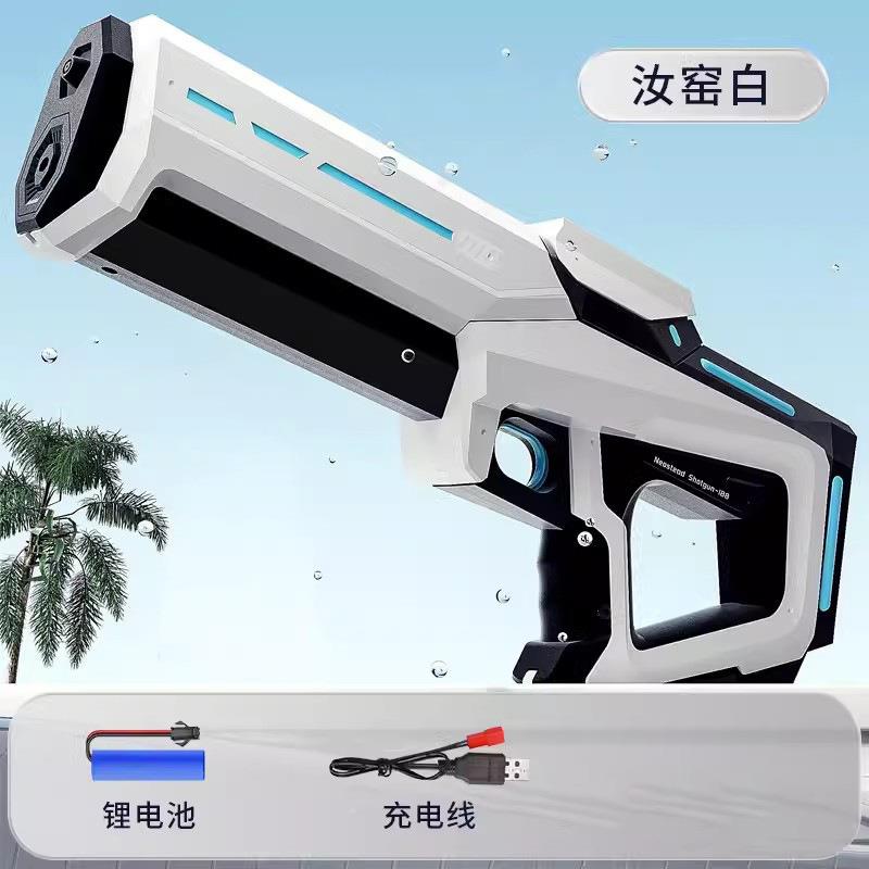 跨境枪新款脉冲技全压自动吸水电60B动水枪黑科高大容量连发喷水