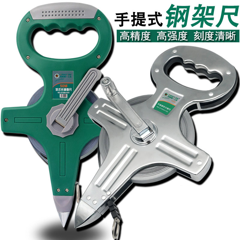 百威狮卷尺式插尺建筑工程测量工具钢架尺米 米