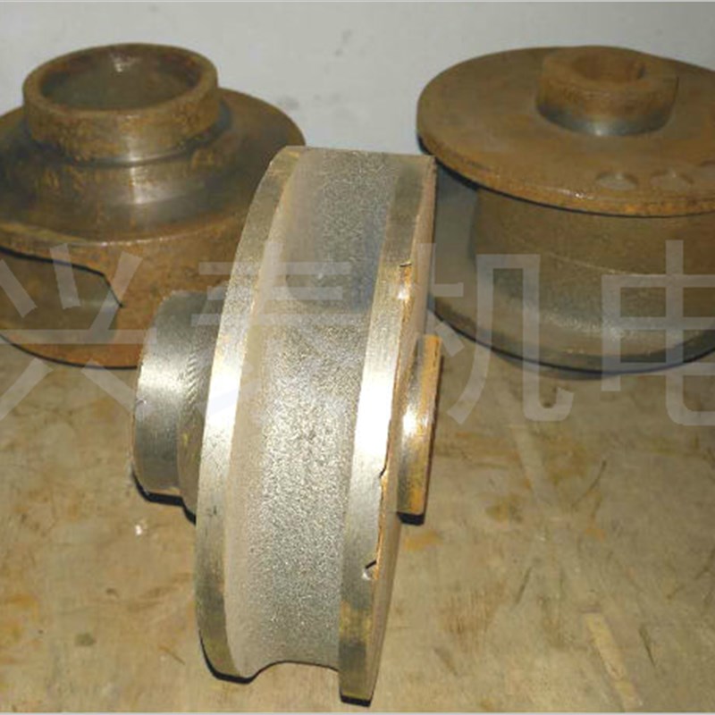 WQ5.5/7.5/11/15KW排污泵配件叶轮轴30/35污水泵铁水叶轴28叶轮片