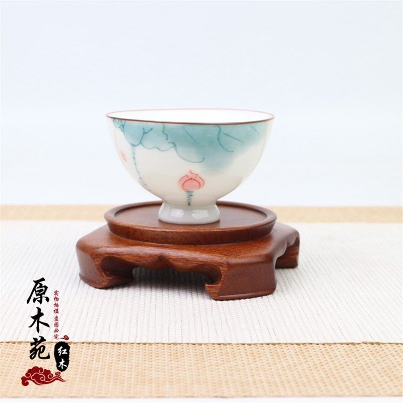 实木整木底座紫砂壶木瓶木器底天圆地方木