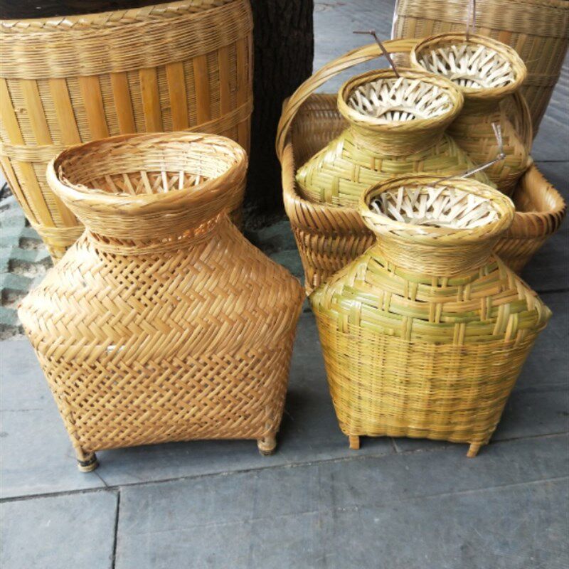 贵州竹制精编鱼篓镂空篓钓鱼用具手工艺品竹制竹编