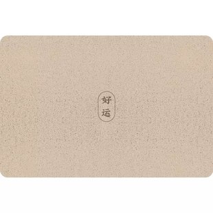 简约入户门垫丝圈进门玄关防滑耐脏家用脚垫大门外可裁剪PVC地垫