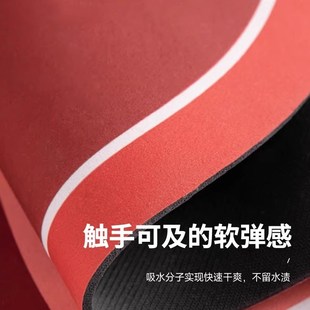 喜字结婚浴室门地垫喜庆家用卫生间防滑脚垫红色婚礼布置门口地毯