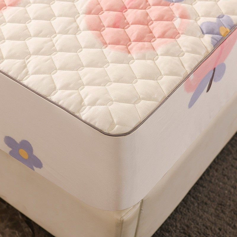 A类纯棉床笠单件加厚夹棉席梦思床垫套婴幼儿童卡通全棉床罩防滑