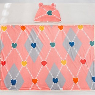 毛毯春秋办公室午睡披肩盖毯盖腿单人小被子学生法兰绒冬季 加厚款