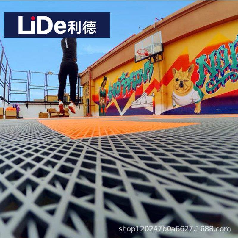 悬浮地板室外篮球场拼接地胶运动操场幼儿园塑胶地垫羽毛球场