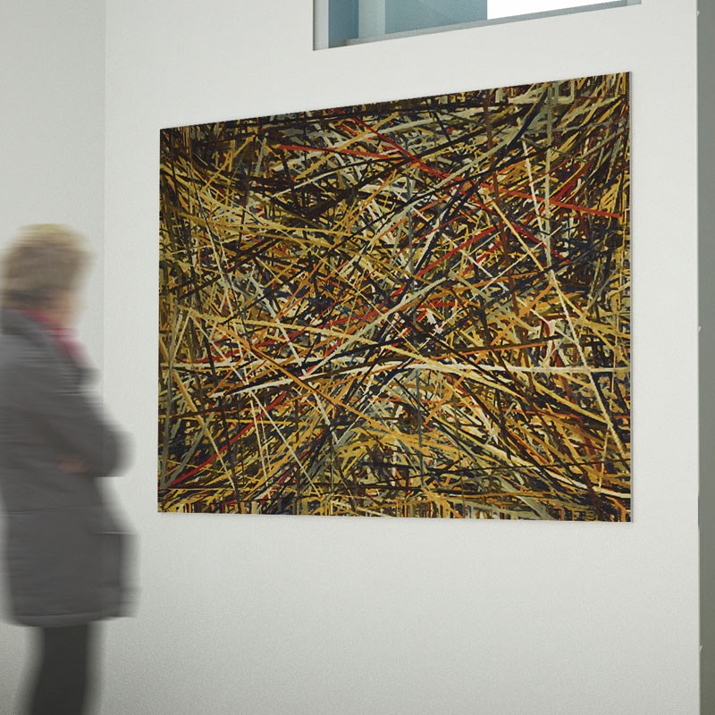 大尺寸巨幅无框画 抽象画现代艺术大幅办公室装饰画 电脑绘画