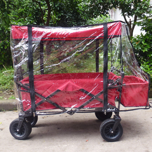 折叠便携购物推车儿童户外车手拉四轮拖车K配件 顶篷 雨罩 防蚊罩