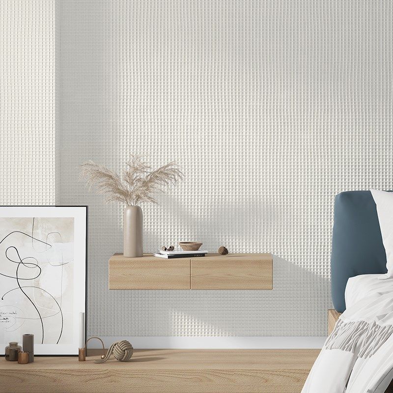 小纹肌理纯白色无纺布刷漆墙纸贴顶面浮雕工艺天花板非自粘壁纸,家装主材,PVC墙纸,淘宝优惠券,粉丝福利购,淘宝优惠卷
