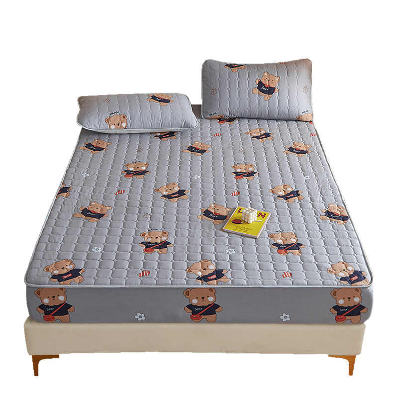 纯棉夹棉床笠罩单件儿童卡通2021年新款通用全棉加厚防滑床罩定制