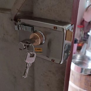 通用型家用锁具木门锁外装 防盗锁暗锁 门锁套装 大门铁门锁老式