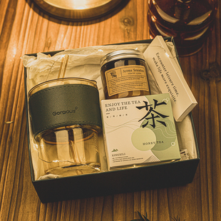伴手礼礼物毕业杯子 香薰蜡烛礼盒送老师员工给幼儿园端午节实用