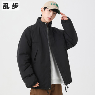 立领工装冲锋衣棉服男o女冬季石墨烯棉衣外套宽松保暖男生防水棉