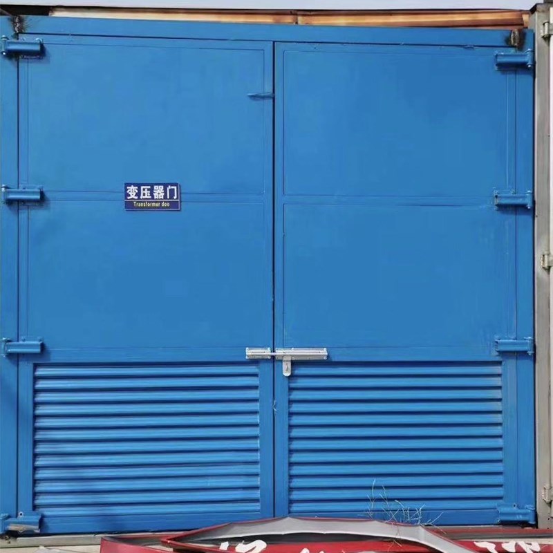 变压器室门钢制消防钢木s大门通道房门防火门自动通风机配电所保