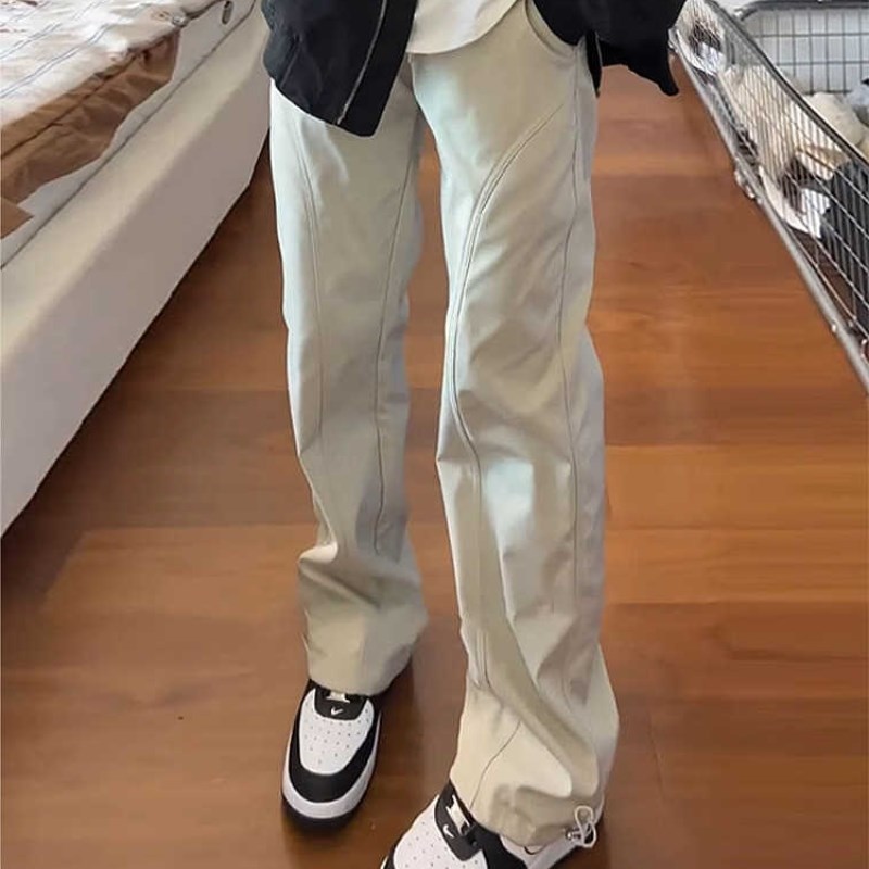 美式户外加绒软h壳冲锋裤男款秋冬防风防水防寒工装裤子斜切休闲