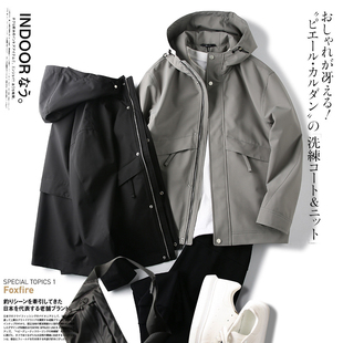 大厂品质!休闲工作服风r!防水透气!春季新款男士连帽夹克外套潮