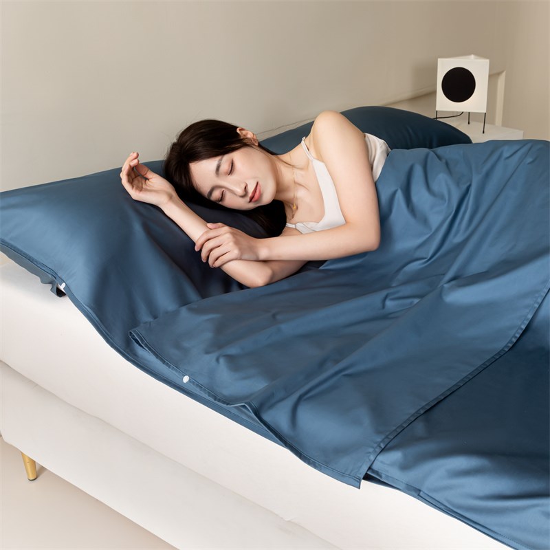 100支纯c棉A类长绒棉隔脏睡袋全棉抗菌酒店出差旅行床单被套便携