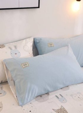 北欧风儿童全棉水洗棉小清新床品1/12/135米O床单纯棉15m四件套