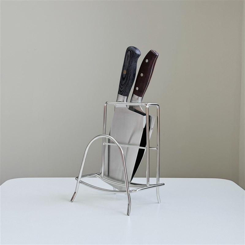 304不a锈钢砧板架菜板架现代简约家用置物架厨房放锅盖收纳架子