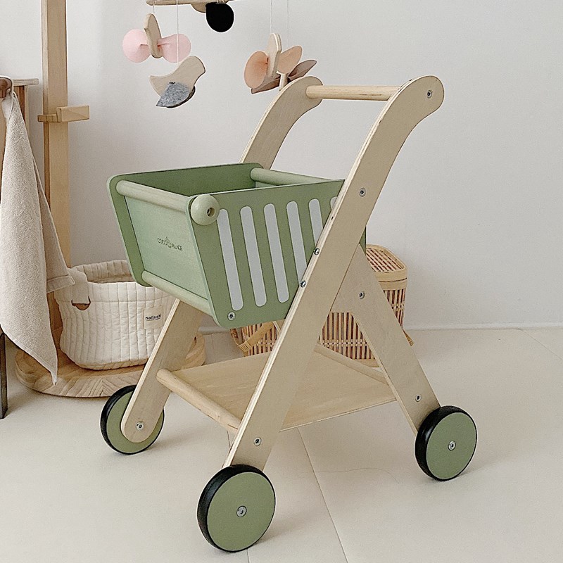 儿童购物学步车玩具超市小手推车男孩女孩切切乐过家家厨房买菜车