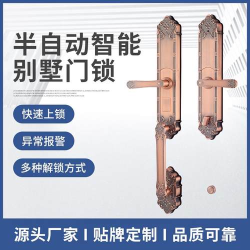 全自动别墅门锁木门锁锌合金门锁高档欧式智能锁