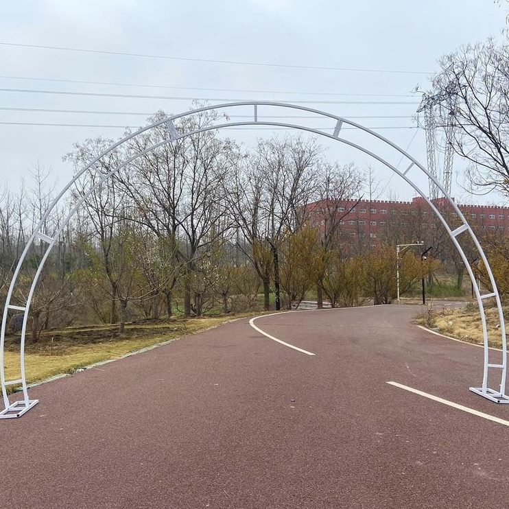 铁艺弧形架子雨灯带二婚庆道具拱门铁架拱门星门环流新款半圆派队