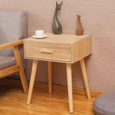 包邮实木现代迷你卧室床简约收纳柜边北欧小户型多功能创意床头柜