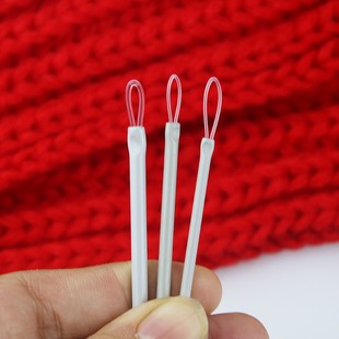 大头手缝针弯头缝针毛衣针工具 新品 毛线穿针器穿线器带孔钩针