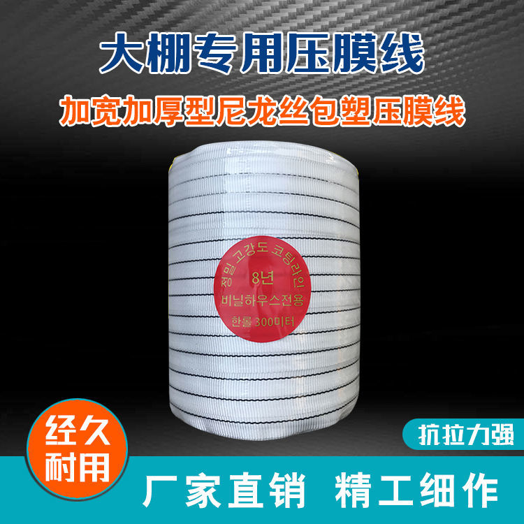 大棚压膜绳压膜带白色涤纶加厚耐磨压膜线压棚拉树枝绳子