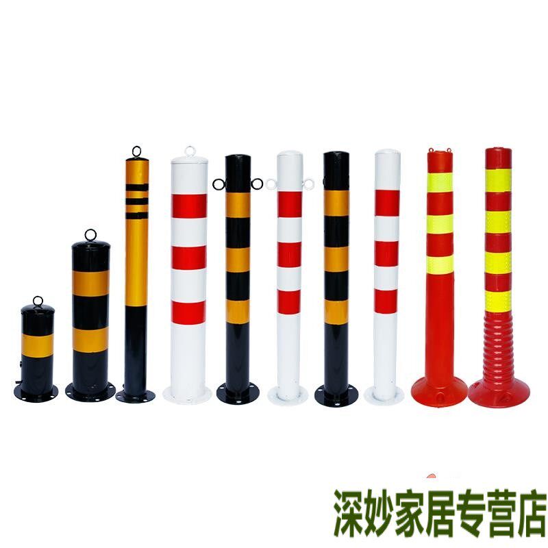 镀锌钢管警示柱子柱防护栏杆分道桩固定桩隔离柱路障铁立柱防撞柱