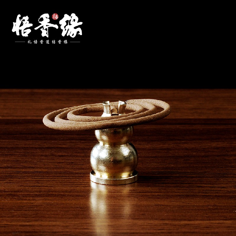 悟香缘 铜香插  盘香插 香灰 点香 香插图片
