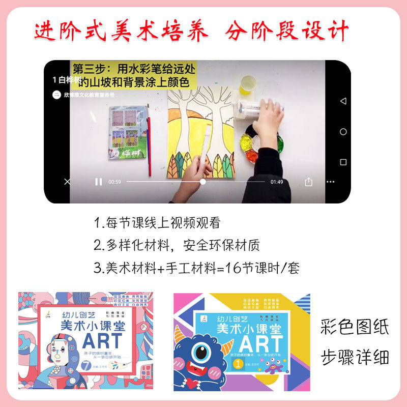 幼儿园儿童创意美术手工制作材料包幼儿园手工材料包美术小课堂