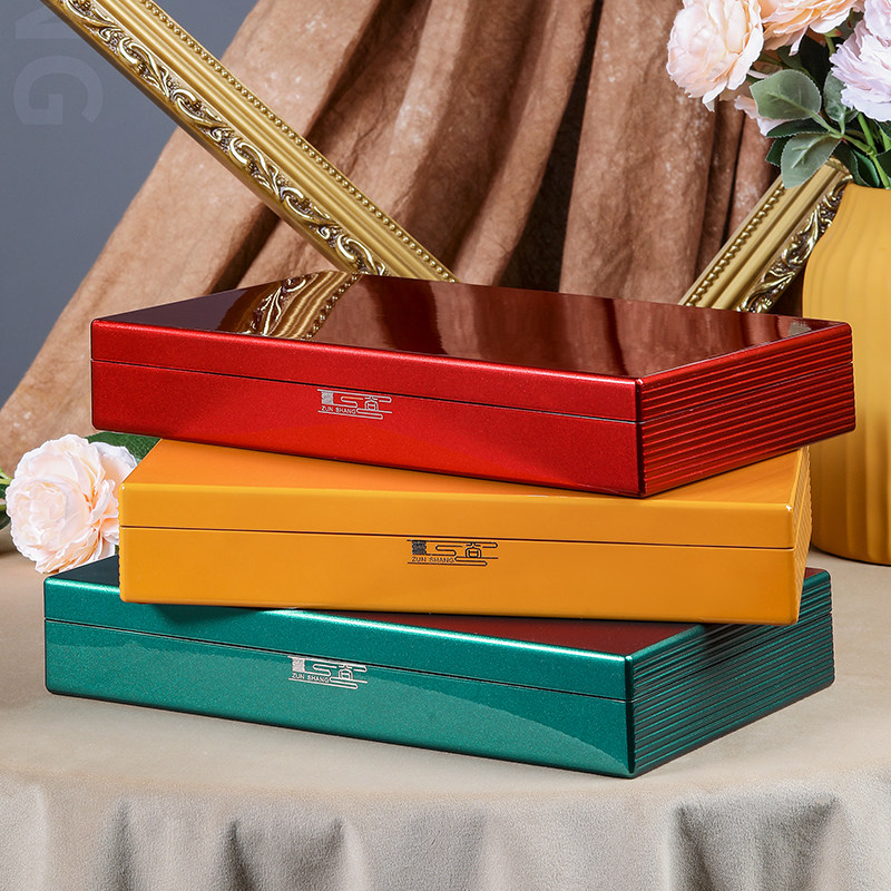 新款钢琴烤漆茶叶木盒岩茶肉桂水仙包装盒白茶红色礼盒通用茶盒子,包装,茶叶包装,淘宝优惠券,粉丝福利购,淘宝优惠卷