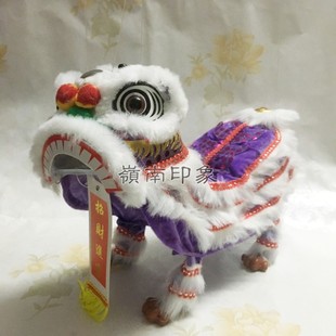 民间手工艺扯线舞狮子木偶狮王老虎头提线醒狮儿童玩出国礼品