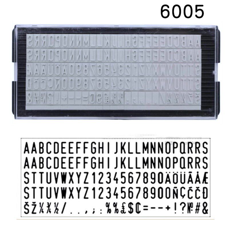 卓达  印字橡胶字粒数字字母印章调