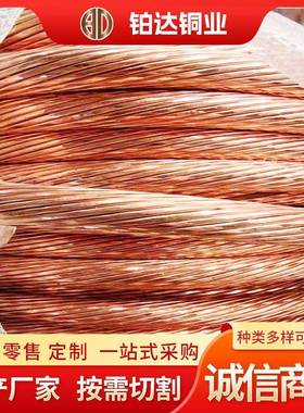 厂家裸铜绞线TJ-150mm镀锡铜绞线防雷接地线电力传输紫铜线