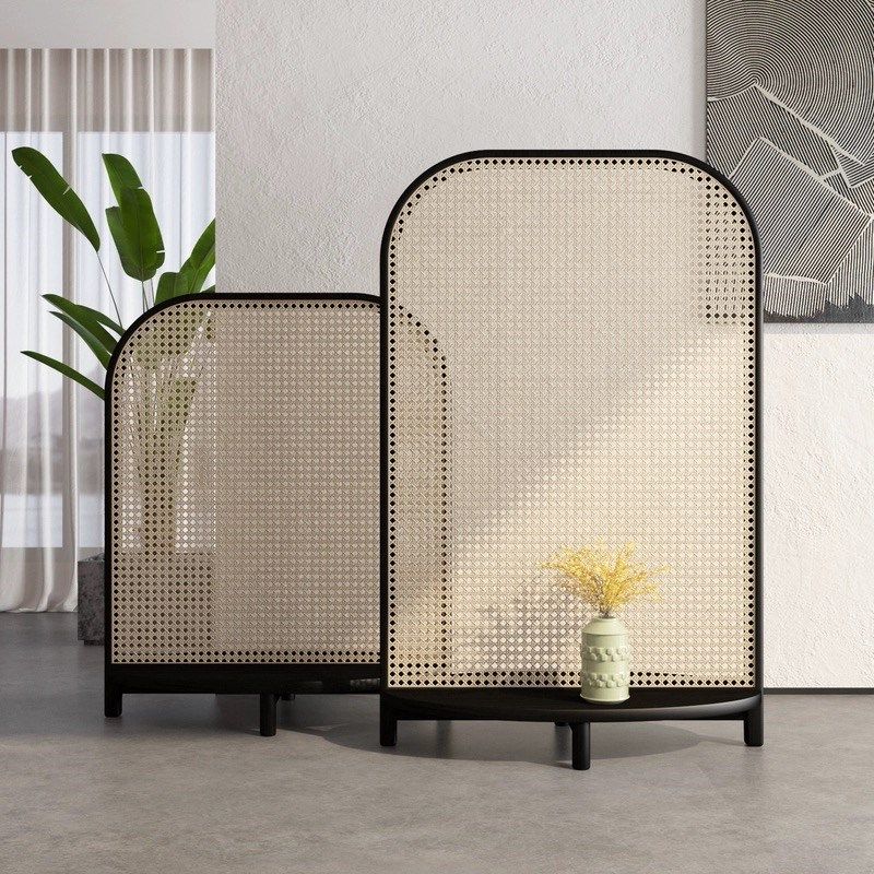 侘寂风藤编屏风隔断客厅置物架家用入户民宿酒店折叠移动玄关座屏,住宅家具,座屏,淘宝优惠券,粉丝福利购,淘宝优惠卷