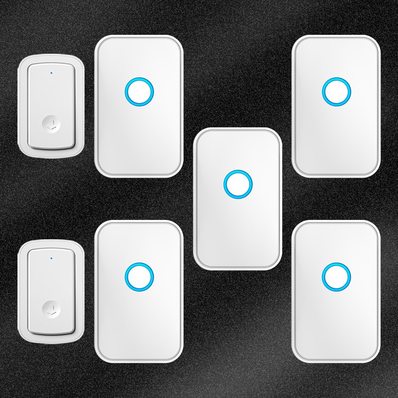 充电门铃无线家用二拖五不用插电超远距离智能遥控电子门钟呼叫器