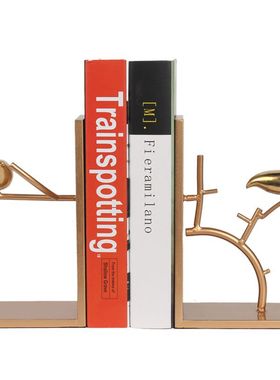 创意书夹办公室书立书靠s客厅装饰摆件书房桌面书挡板简约现代轻