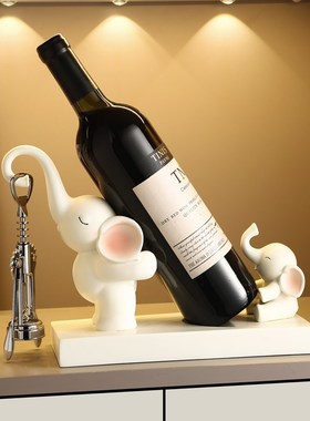 创意大象酒托红酒架摆件家居客厅酒柜电视柜餐厅装饰品乔迁礼物