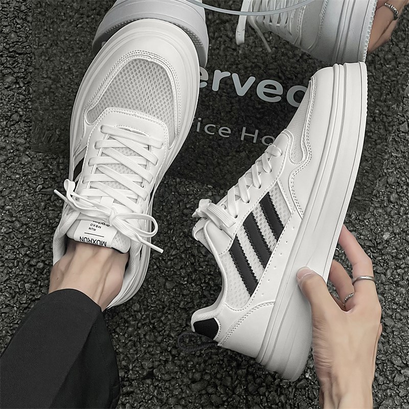 特大码男鞋45春季网面透r气网鞋46休闲加宽小白鞋47青年运动板鞋4