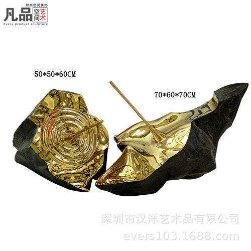 创意新款玻璃钢水滴摆件酒店会所大厅装饰艺术品房地产售楼处雕塑